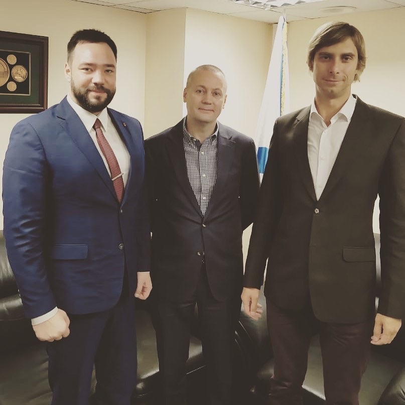 President FBC "SHARKS" Ilya Zlunitsyn visited the representative office of the Arkhangelsk region in St. Petersburg